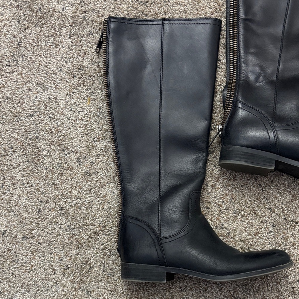 FRYE AND CO. Black Leather Jolie Boots Size 7 - Picture 5 of 9